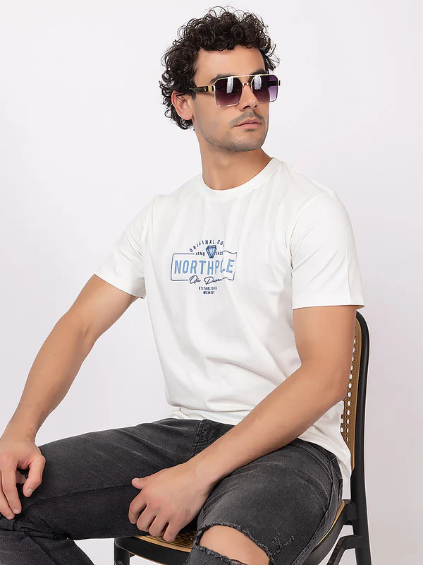 Men's 'North Pole' Roundneck T-Shirt - Image 8