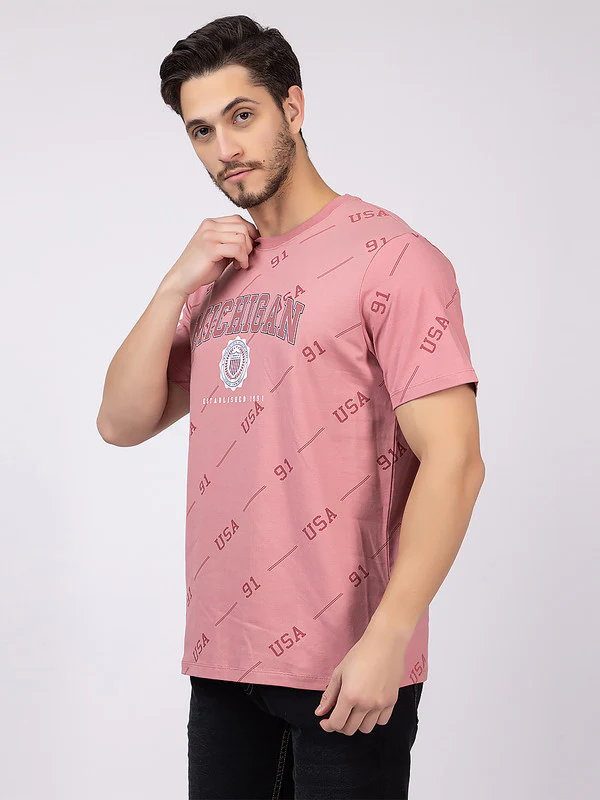 Men's 'Michigan' Roundneck T-Shirt - Image 10