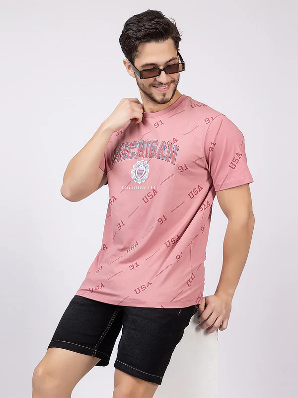 Men's 'Michigan' Roundneck T-Shirt - Image 14
