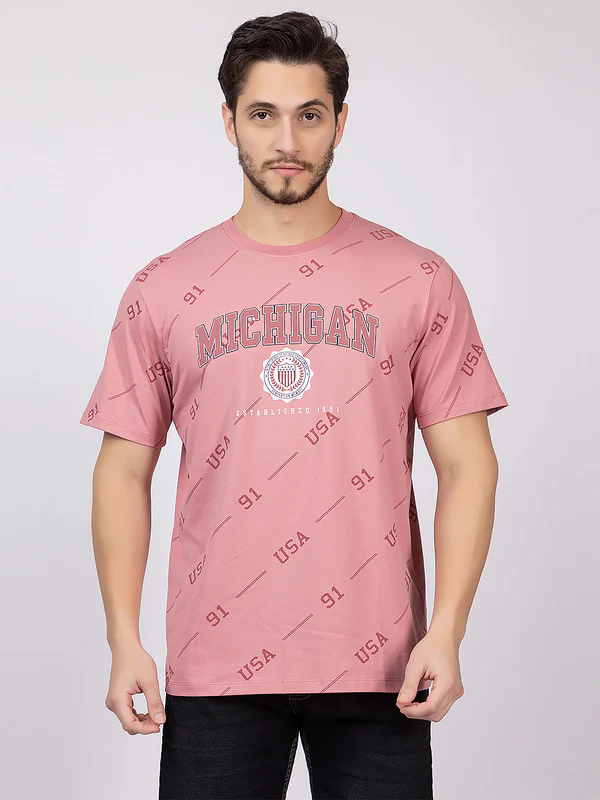 Men's 'Michigan' Roundneck T-Shirt - Image 8