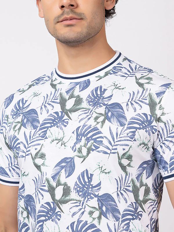 Men's Floral Roundneck T-Shirt - Image 5