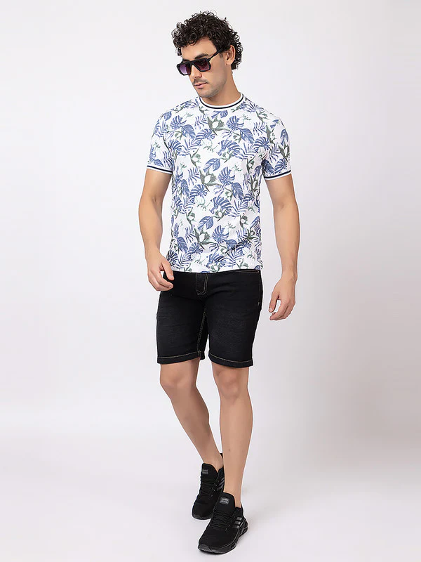 Men's Floral Roundneck T-Shirt - Image 6