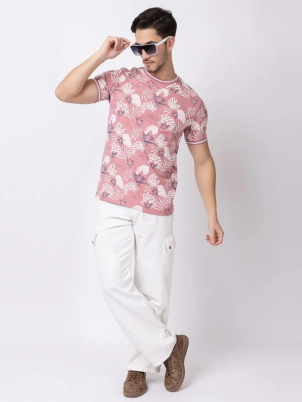 Men's Floral Roundneck T-Shirt - Image 5