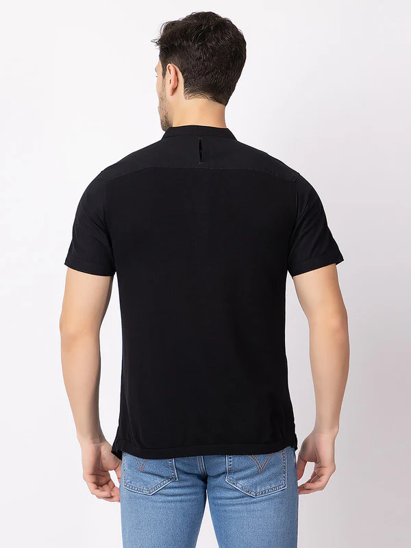 Men's Mandarin-collar Solid Kurta - Image 11