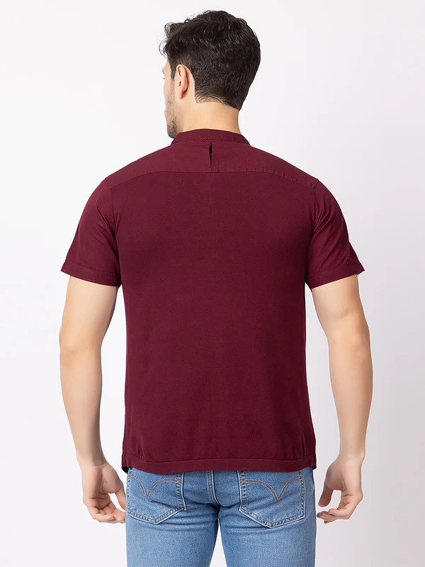 Men's Mandarin-collar Solid Kurta - Image 24