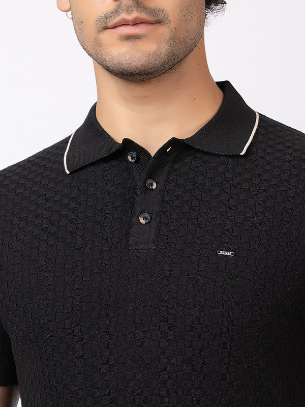 Solid Polo With Basketweave - Image 19