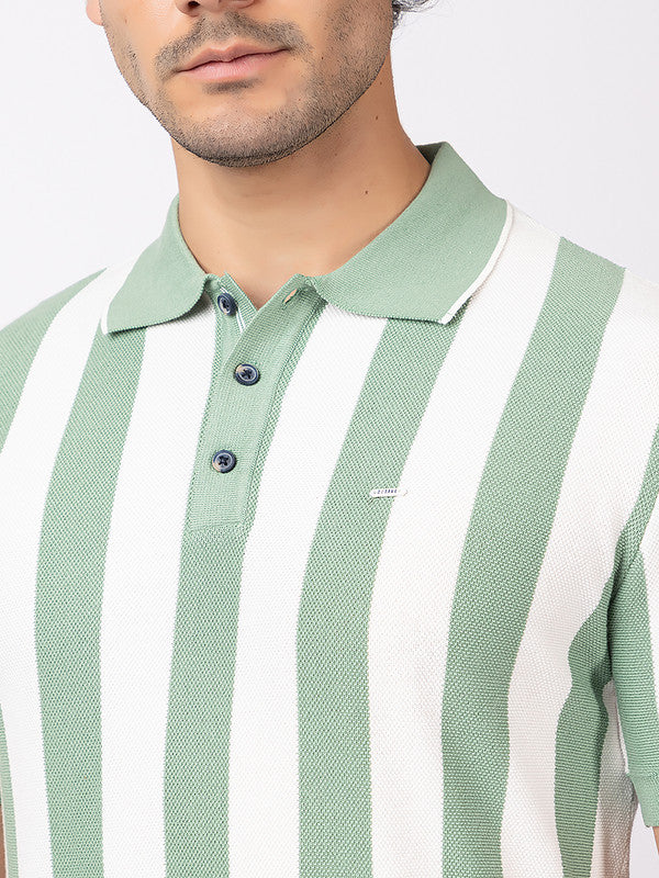 Vertical Striped Classic Polo - Image 5