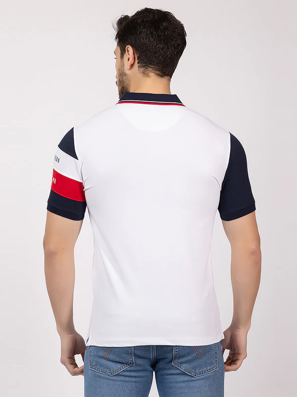 Men's Tricolor Polo T-shirt - Image 10