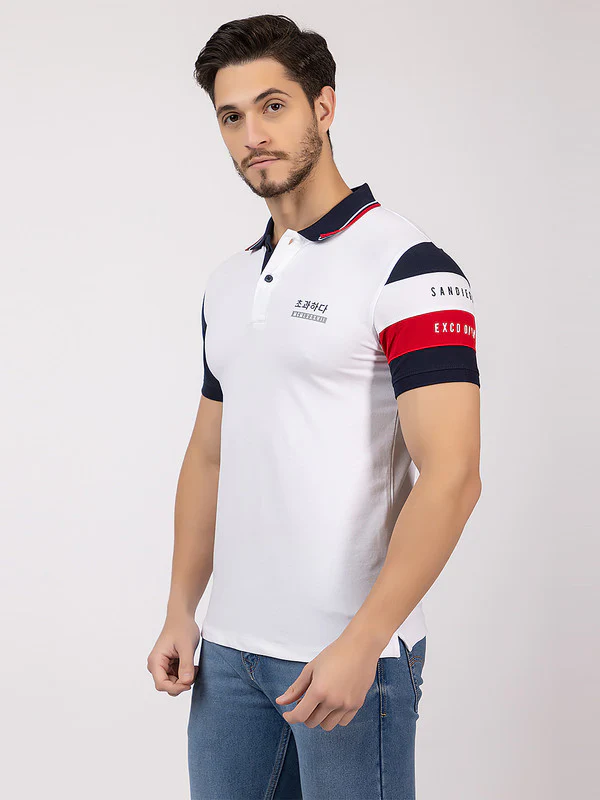 Men's Tricolor Polo T-shirt - Image 11
