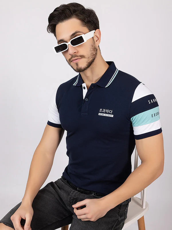 Men's Tricolor Polo T-shirt - Image 18