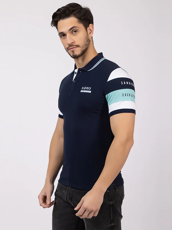 Men's Tricolor Polo T-shirt - Image 21