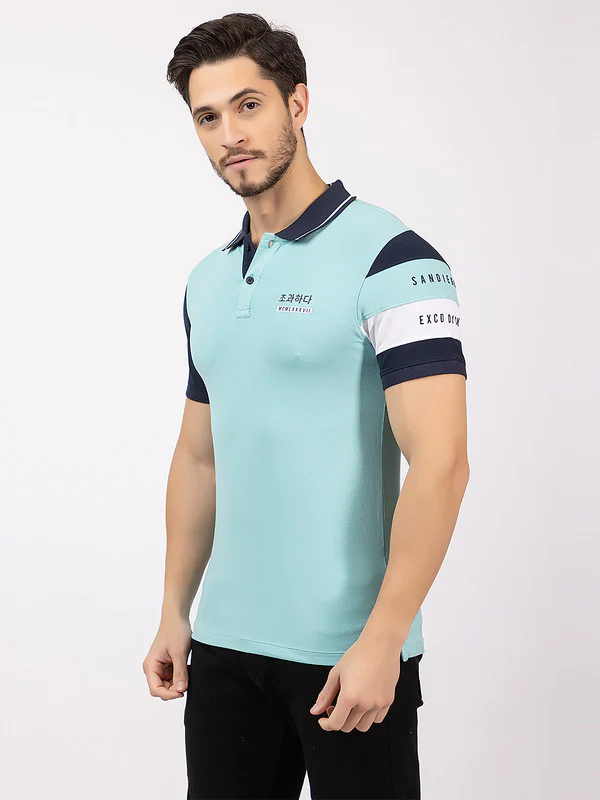 Men's Tricolor Polo T-shirt - Image 3