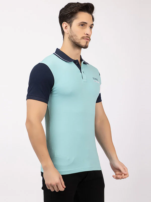 Men's Tricolor Polo T-shirt - Image 4