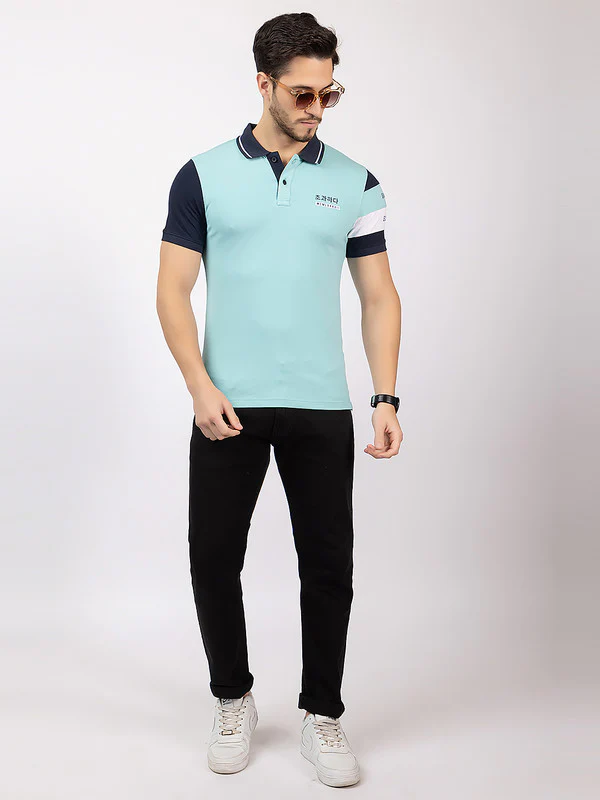 Men's Tricolor Polo T-shirt - Image 7