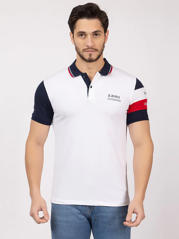 Men's Tricolor Polo T-shirt - Image 9