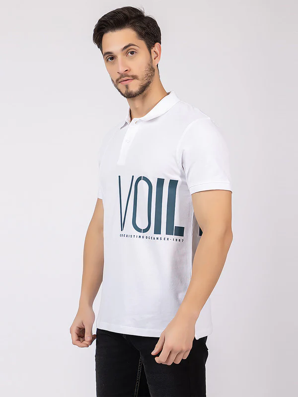 Men's Graphic Polo T-shirt - Image 3