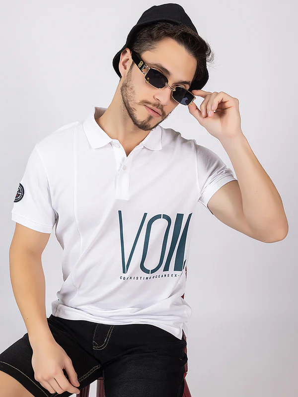 Men's Graphic Polo T-shirt - Image 8