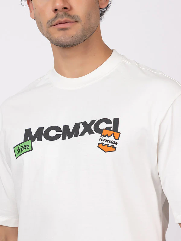 Men's 'MCMXCI' Roundneck T-Shirt - Image 4