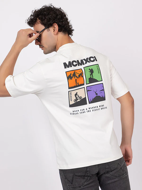 Men's 'MCMXCI' Roundneck T-Shirt - Image 5