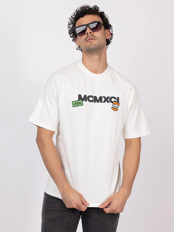 Men's 'MCMXCI' Roundneck T-Shirt - Image 7