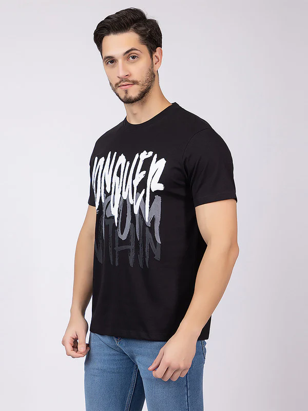 Men's 'Conquer' Roundneck T-Shirt - Image 3