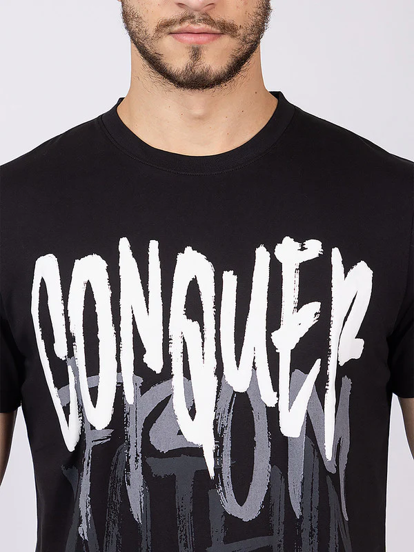 Men's 'Conquer' Roundneck T-Shirt - Image 5