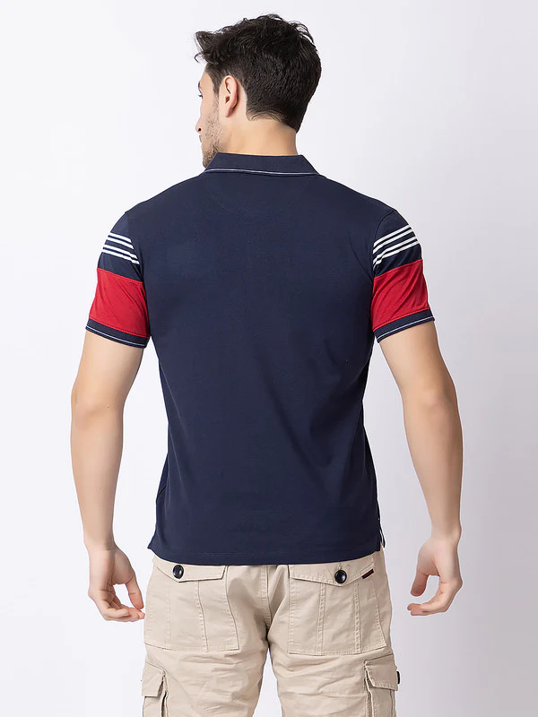 Men's Tricolor Polo T-shirt - Image 8