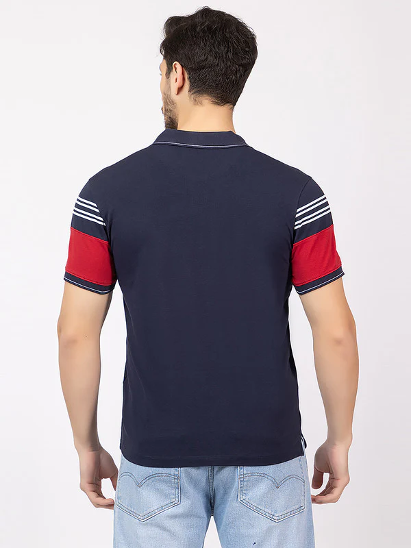 Men's duocolor Polo T-shirt - Image 2