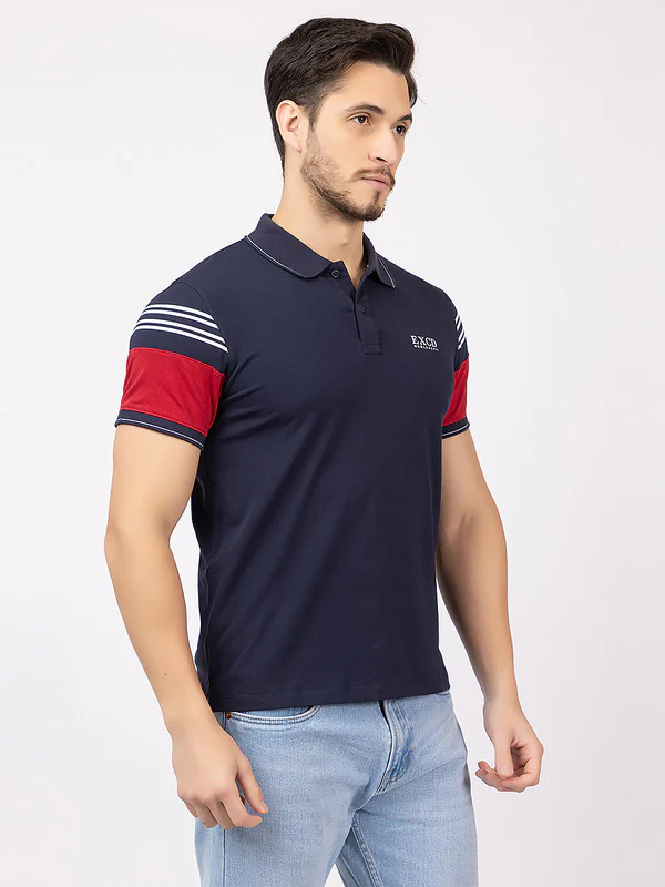 Men's duocolor Polo T-shirt - Image 4