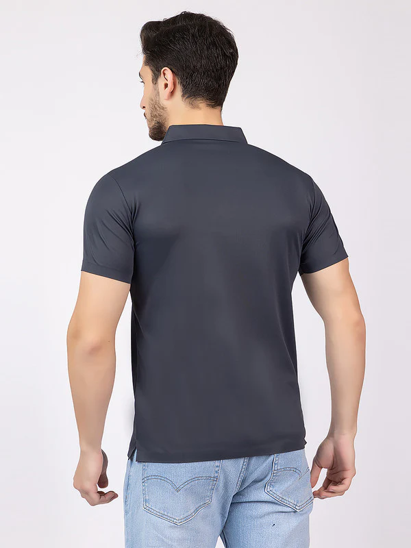 Men's Horizontal-stripe Polo T-shirt - Image 2