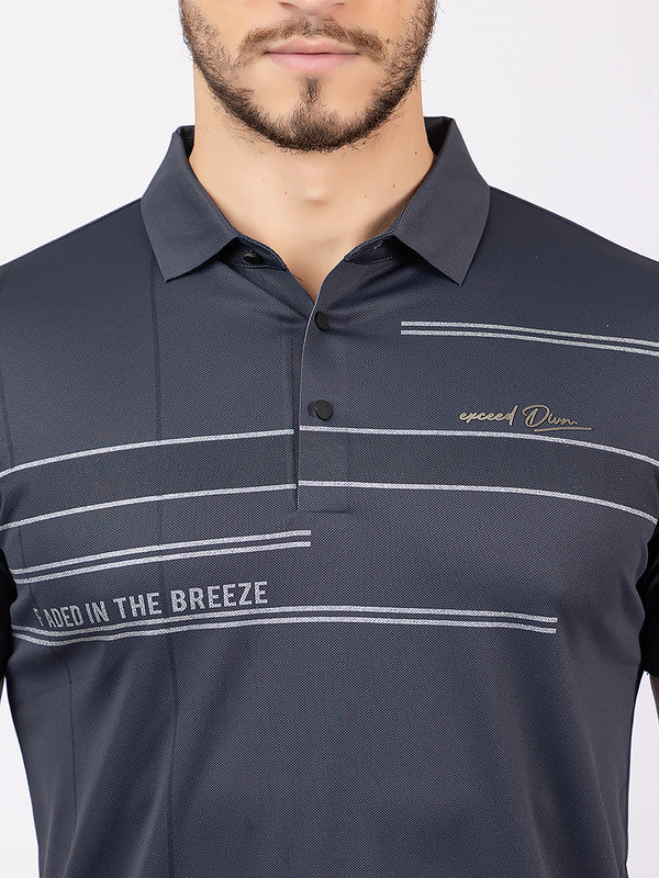Men's Horizontal-stripe Polo T-shirt - Image 5