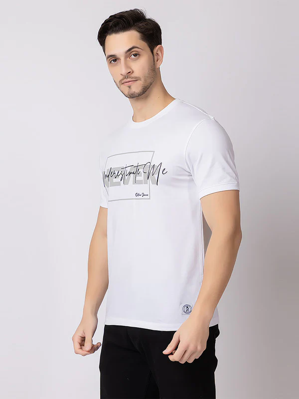 Men's 'Never' Roundneck T-Shirt - Image 5