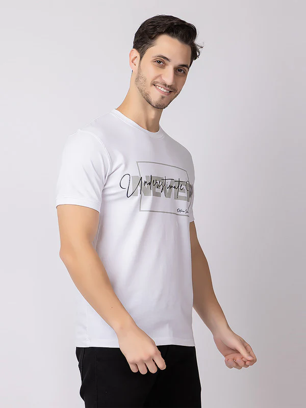 Men's 'Never' Roundneck T-Shirt - Image 6