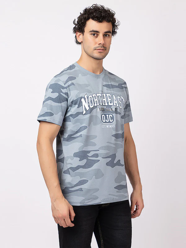 Men's Camouflage-print Roundneck T-Shirt - Image 3