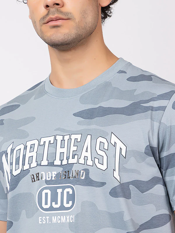 Men's Camouflage-print Roundneck T-Shirt - Image 5