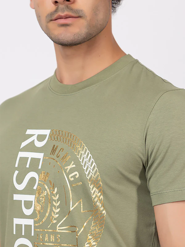 Men's 'Respect' Roundneck T-Shirt - Image 5
