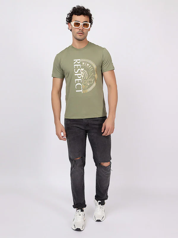 Men's 'Respect' Roundneck T-Shirt - Image 7