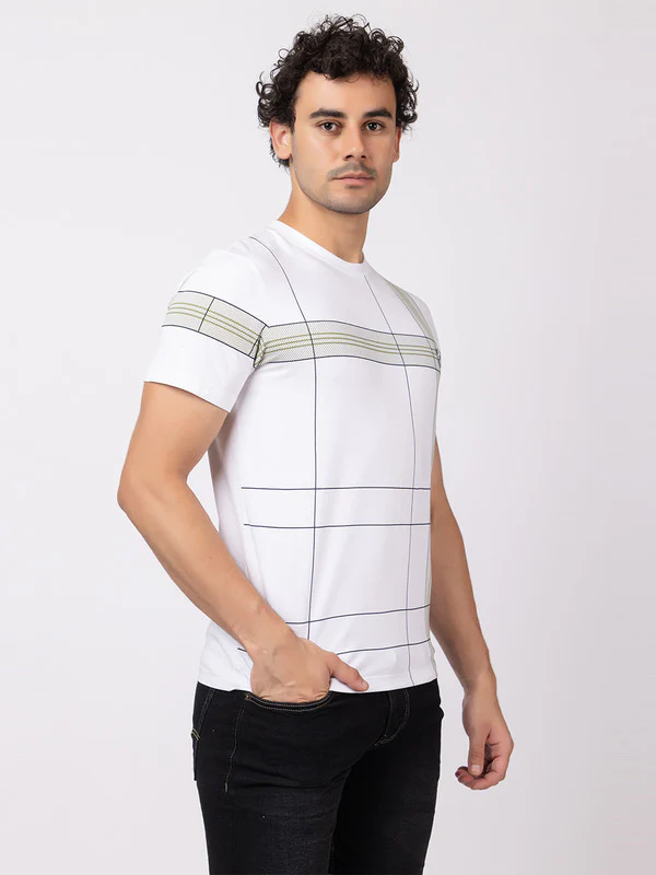 Men's Criss-Cross Print Roundneck - Image 10