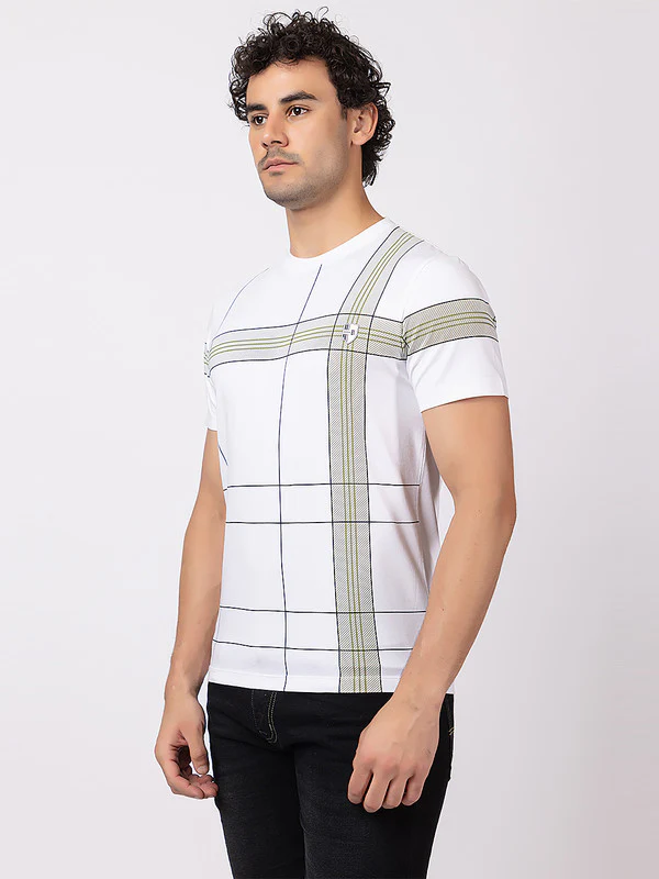 Men's Criss-Cross Print Roundneck - Image 11