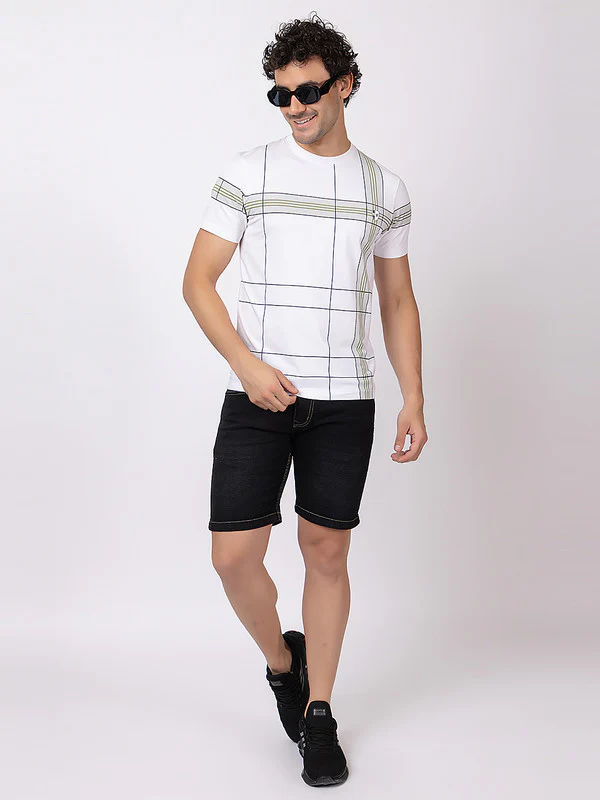 Men's Criss-Cross Print Roundneck - Image 13