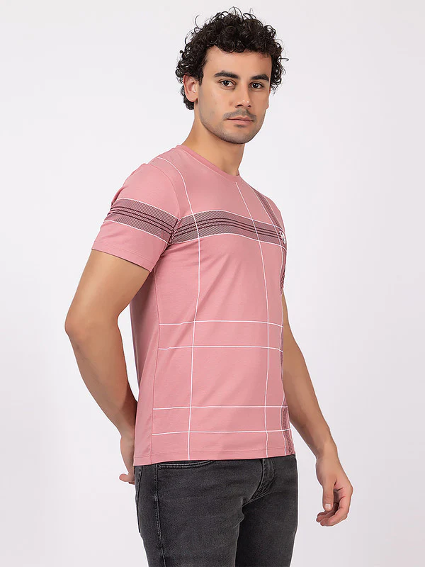 Men's Criss-Cross Print Roundneck - Image 3
