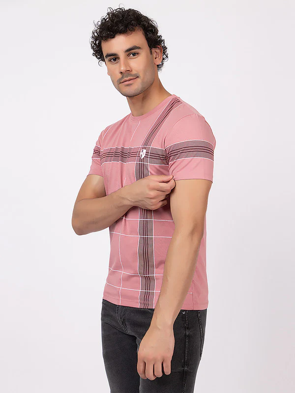 Men's Criss-Cross Print Roundneck - Image 4
