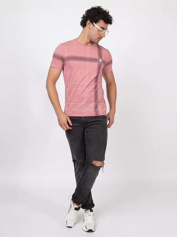 Men's Criss-Cross Print Roundneck - Image 6