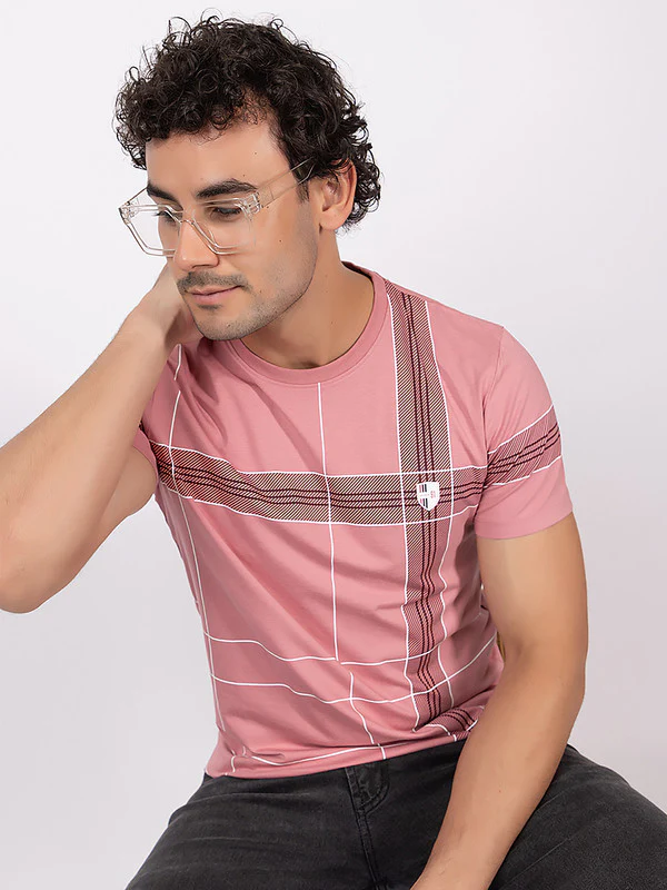 Men's Criss-Cross Print Roundneck - Image 7