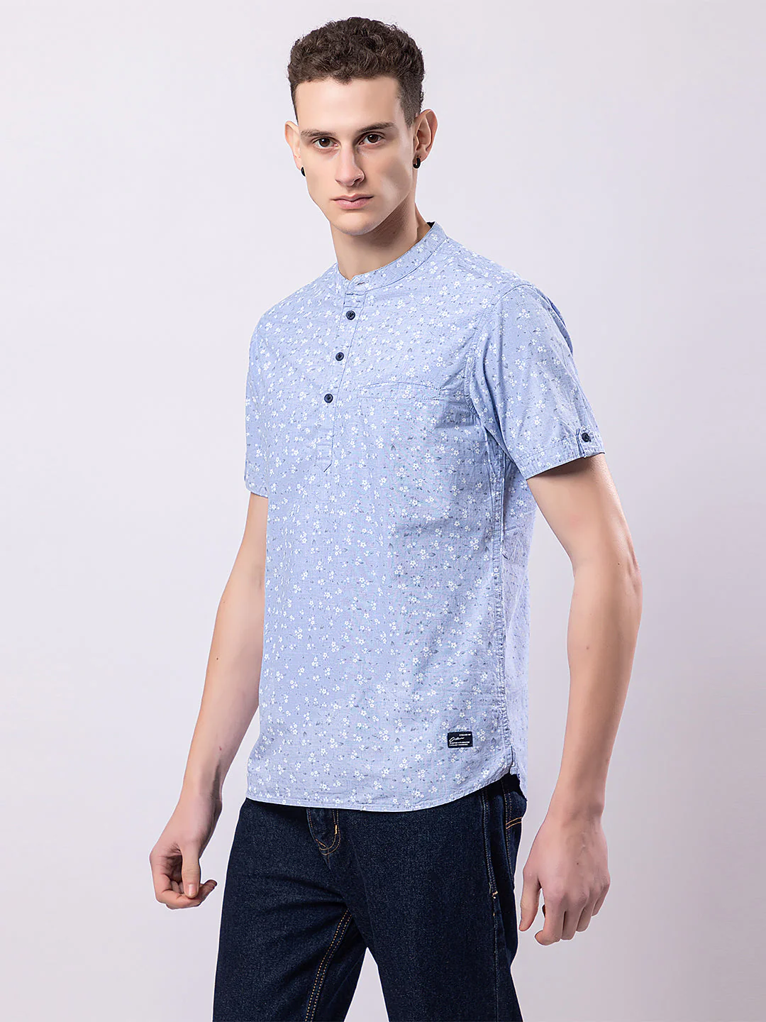Floral Print Knitted Kurta - Image 4