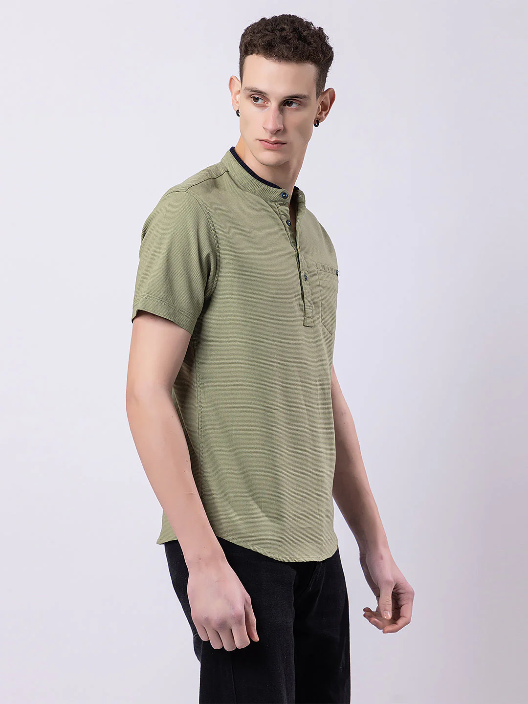 Monochrome Knitted Kurta - Image 10