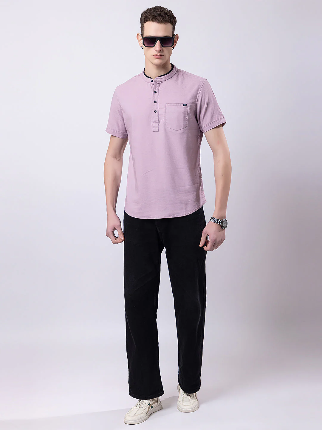 Monochrome Knitted Kurta - Image 7