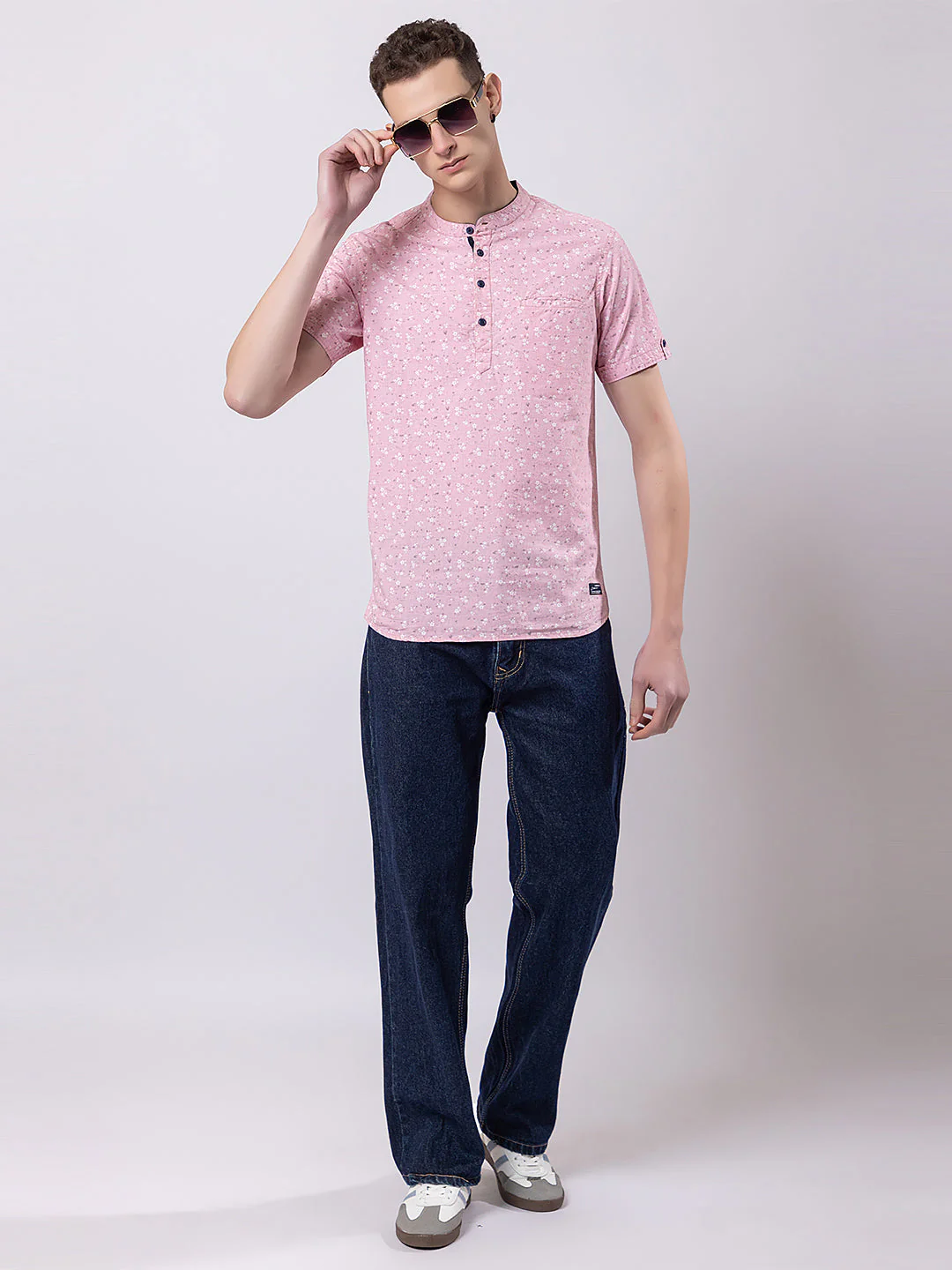 Floral Printed Knitted Kurta - Image 5
