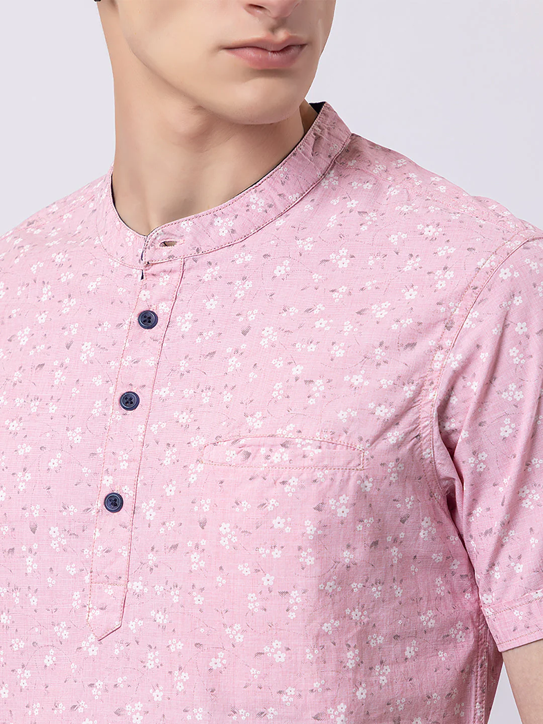 Floral Printed Knitted Kurta - Image 6