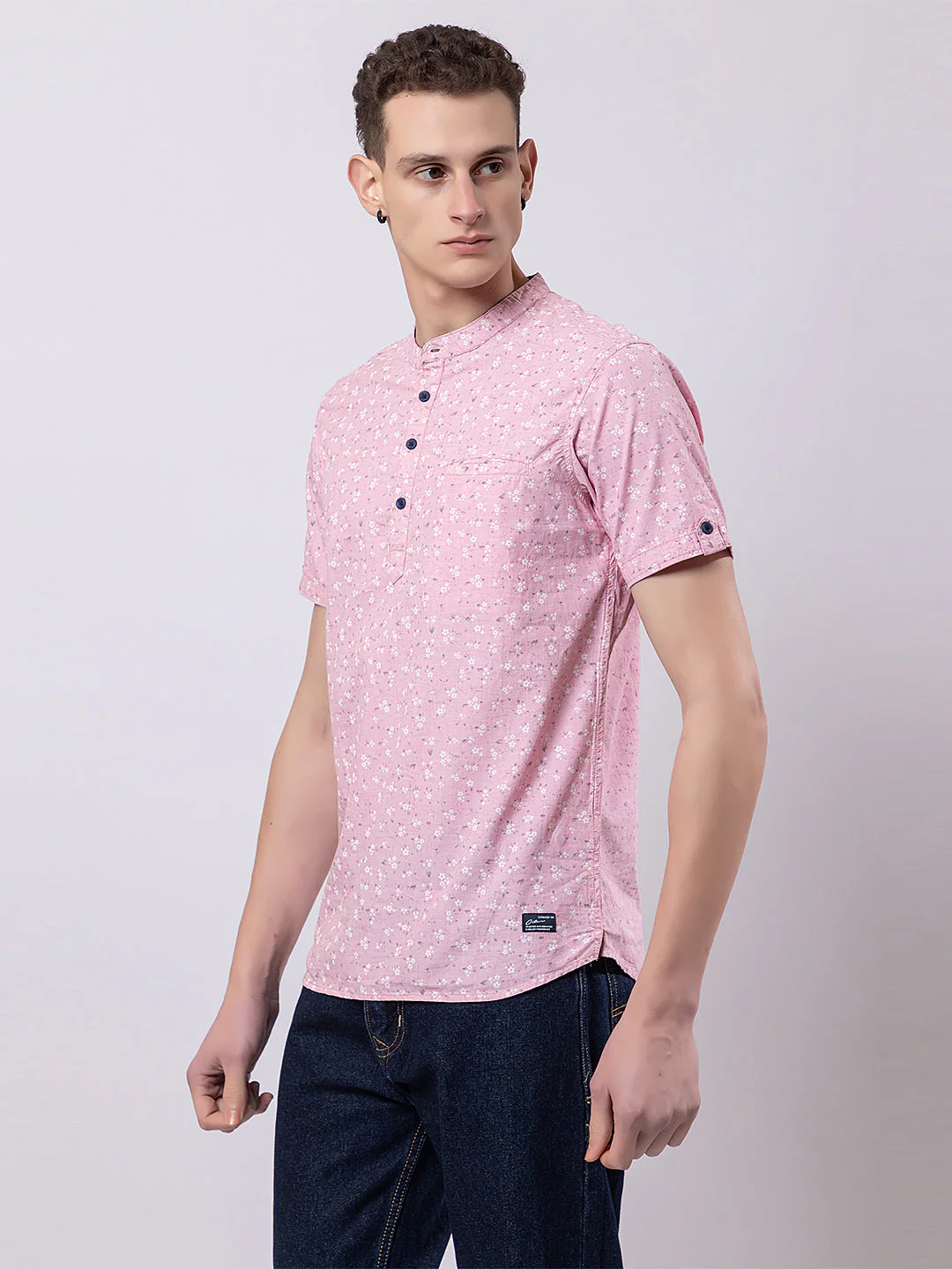 Floral Printed Knitted Kurta - Image 7